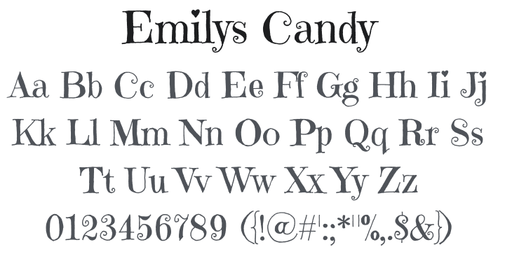 Emilys Candy Font