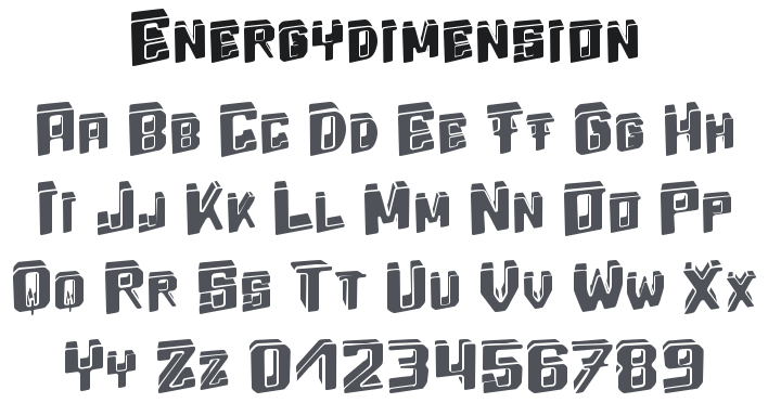 Energydimension Font