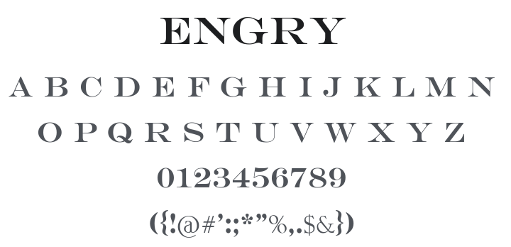 Engry Font