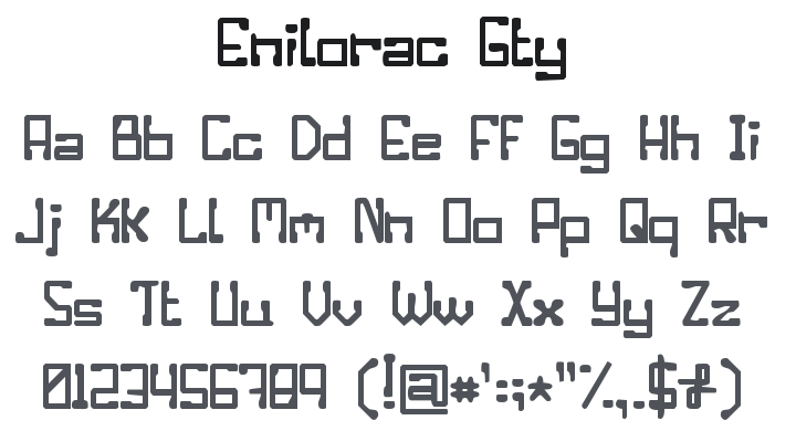 Enilorac Gty Font
