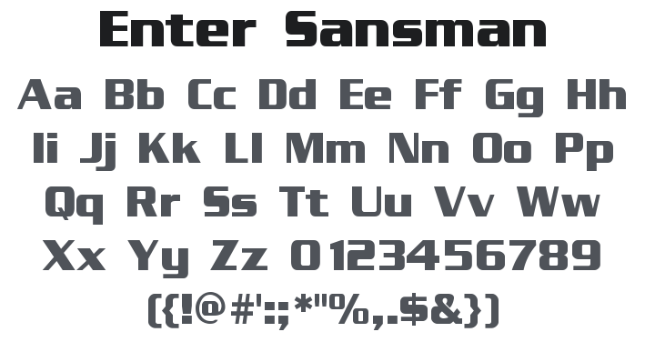 Enter Sansman Font Family