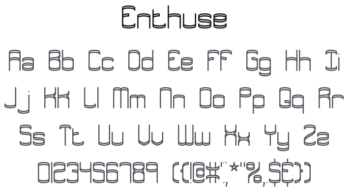 Enthuse Font Family