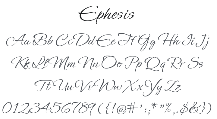 Ephesis Font