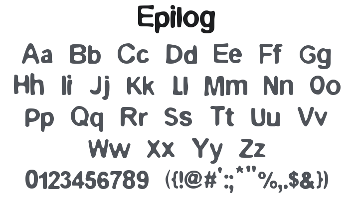 Epilog Font