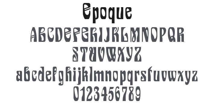 Epoque Font Family