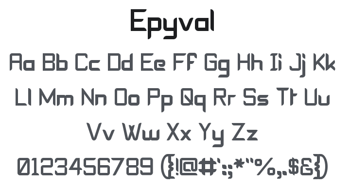 Epyval Font