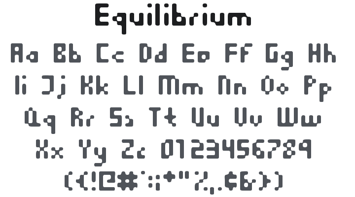 Equilibrium Font