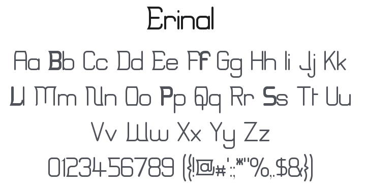 Erinal Font Family