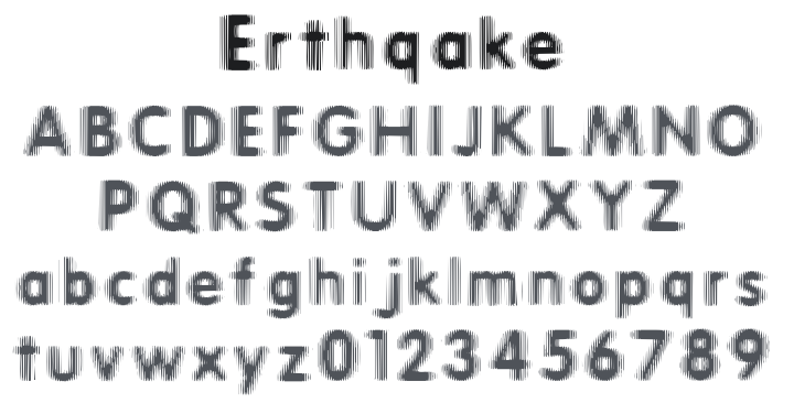 Erthqake Font