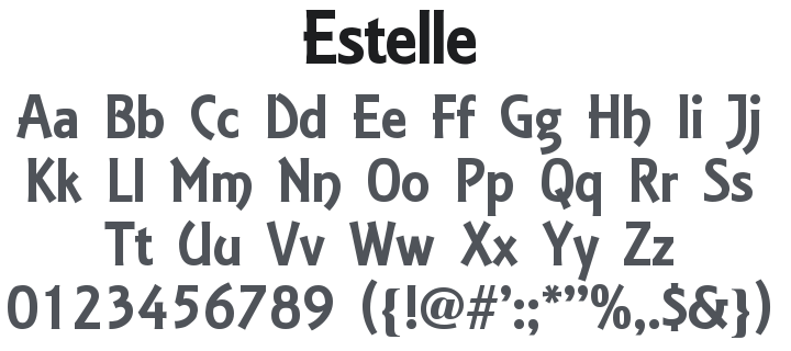 Estelle Font Family