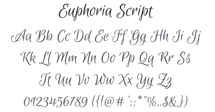 Euphoria Script Font