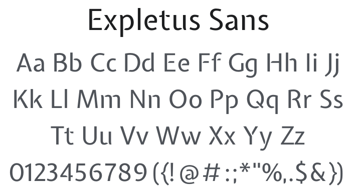 Expletus Sans Font Family