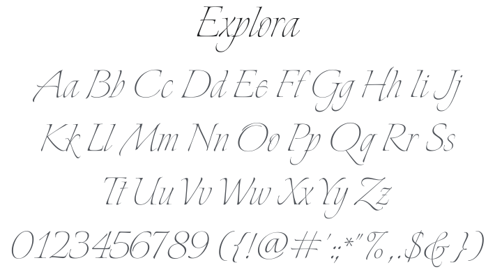 Explora Font
