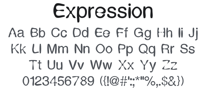 Expression Font