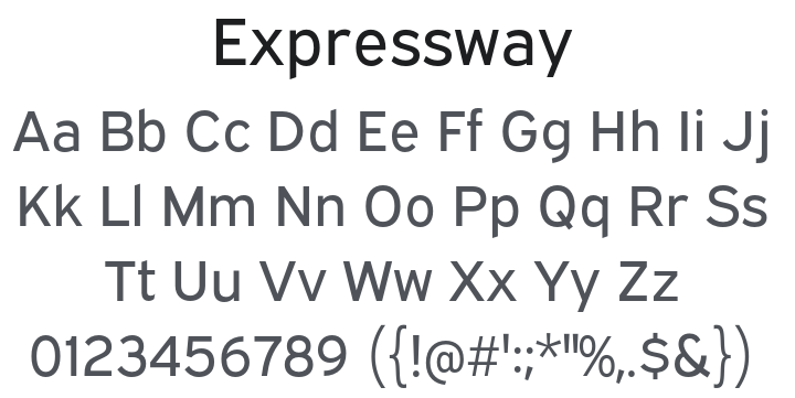 Expressway Font