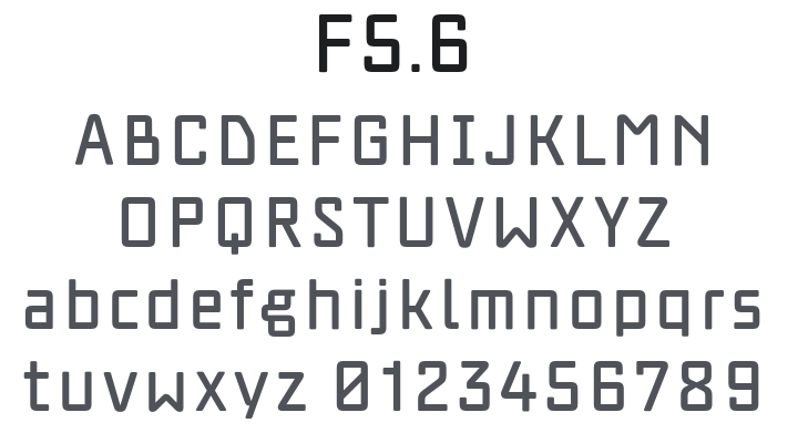 F5.6 Font
