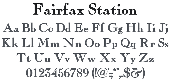 Fairfax Station Font
