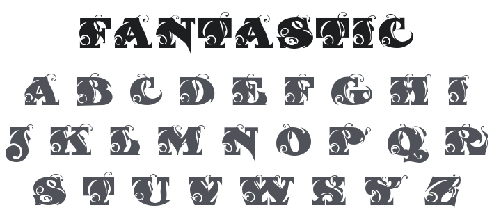 Fantastic MF Initials Font