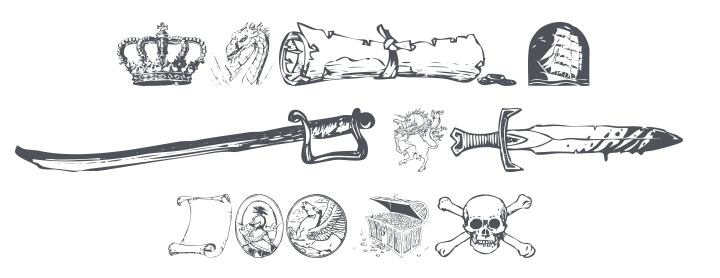 Fantasy clipart 2 Font