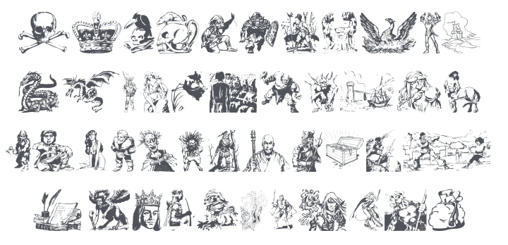 Fantasy Clipart Font