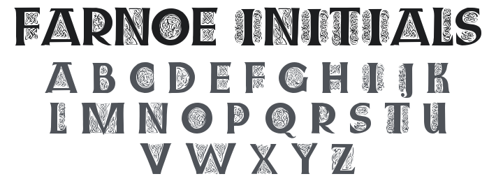 Farnoe Initials Font