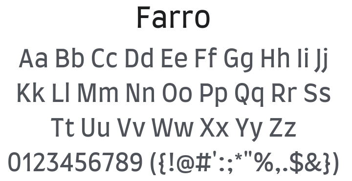 Farro Font Family