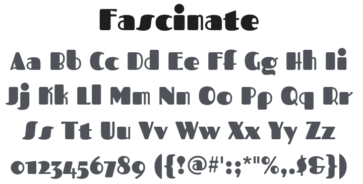 Fascinate Font