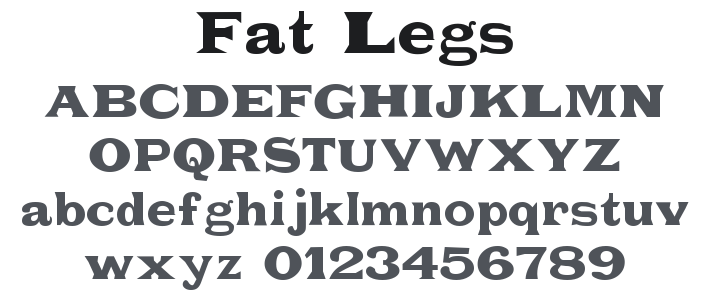 Fat Legs Font Family