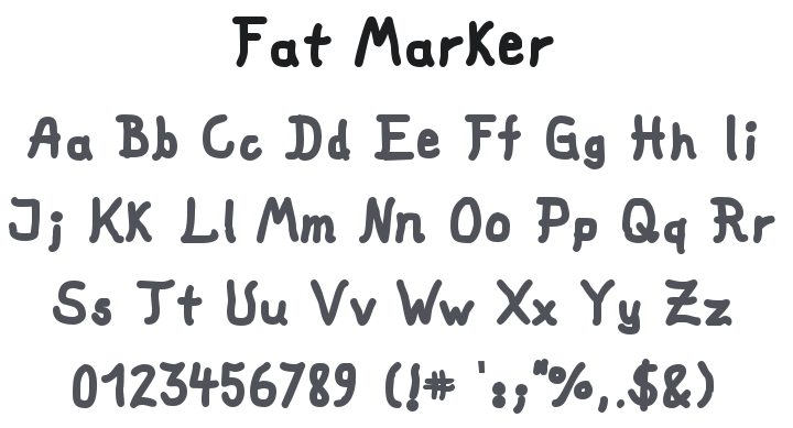 Fat Marker Font Family