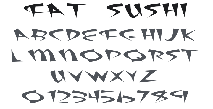Fat Sushi Font