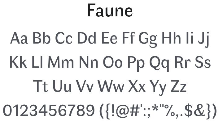 Faune Font Family