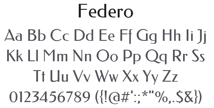 Federo Font
