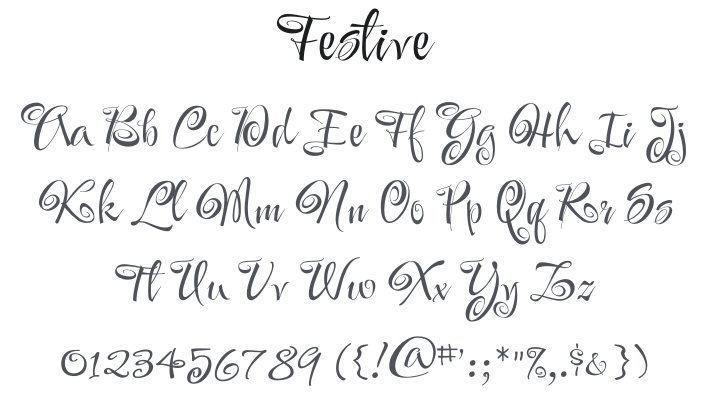 Festive Font