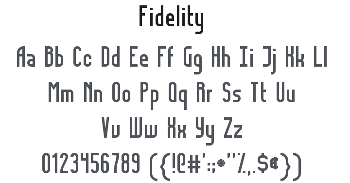Fidelity Font