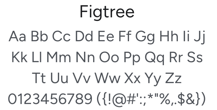 Figtree Font Family