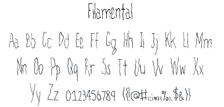 Filamental Font