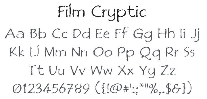 Film Cryptic Font Family