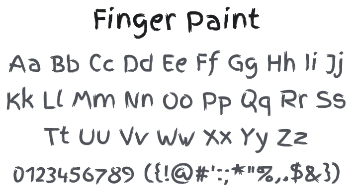 Finger Paint Font