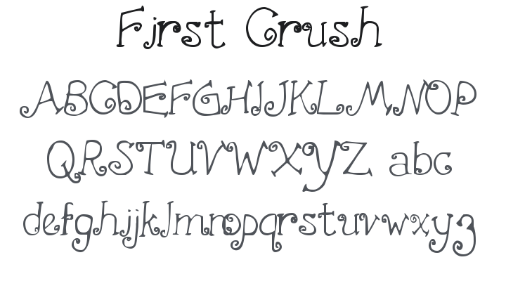 First Crush Font
