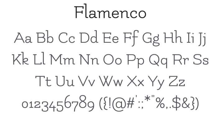 Flamenco Font Family