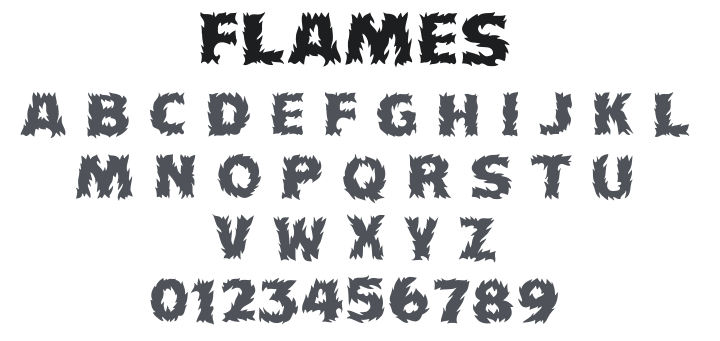 Flames Font