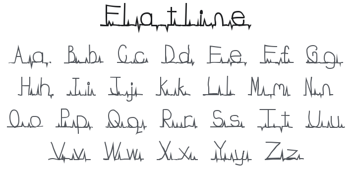 Flatline Font