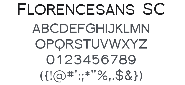 Florencesans SC Font Family