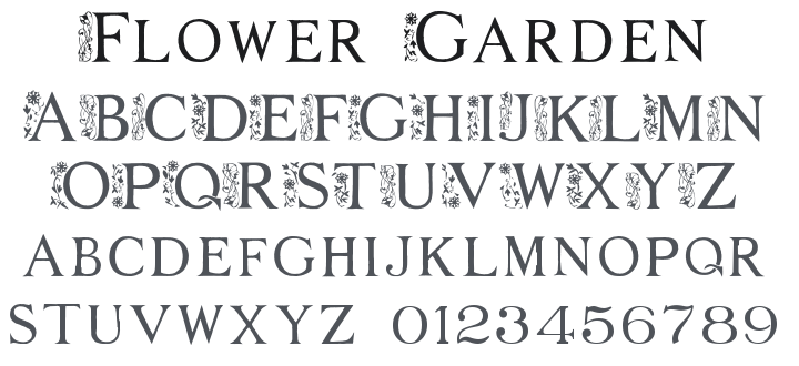 Flower Garden Font