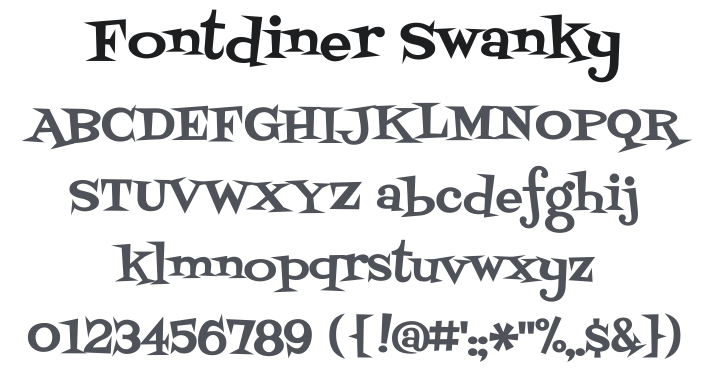 Fontdiner Swanky Font