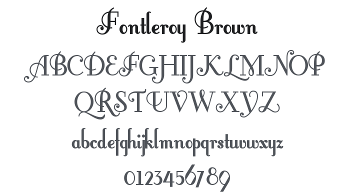 Fontleroy Brown Font