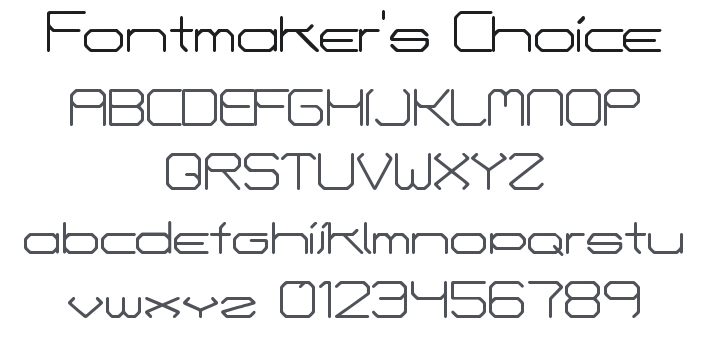 Fontmaker's Choice Font Family