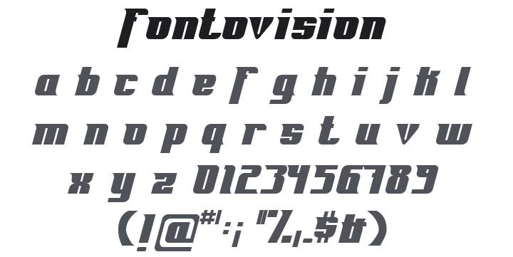 Fontovision Font Family