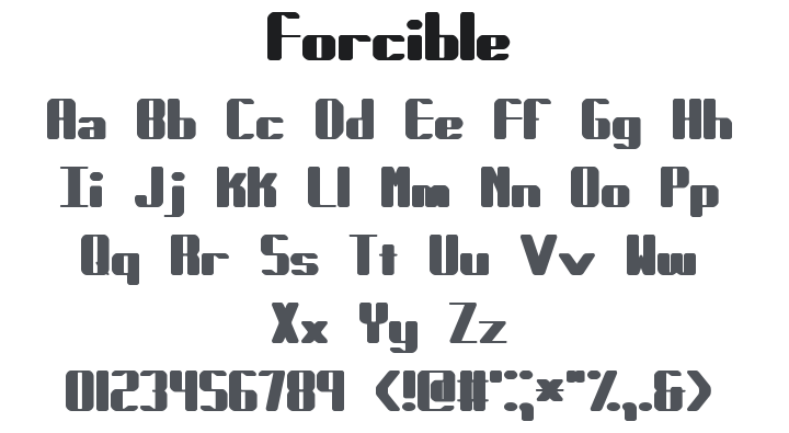 Forcible Font
