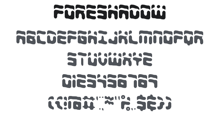Foreshadow Font Family
